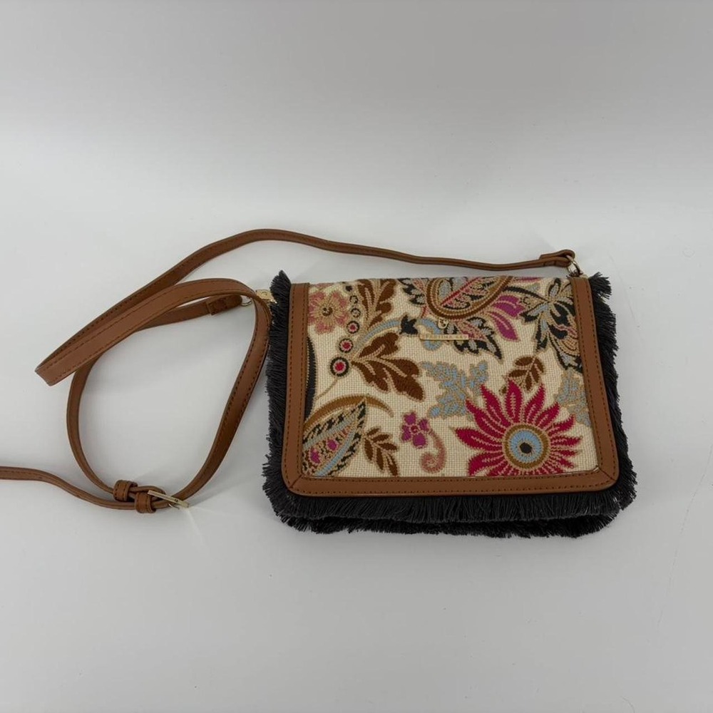 Spartina 449 Shoulder/Crossbody with Vibrant Floral & Paisley Motifs, Woven